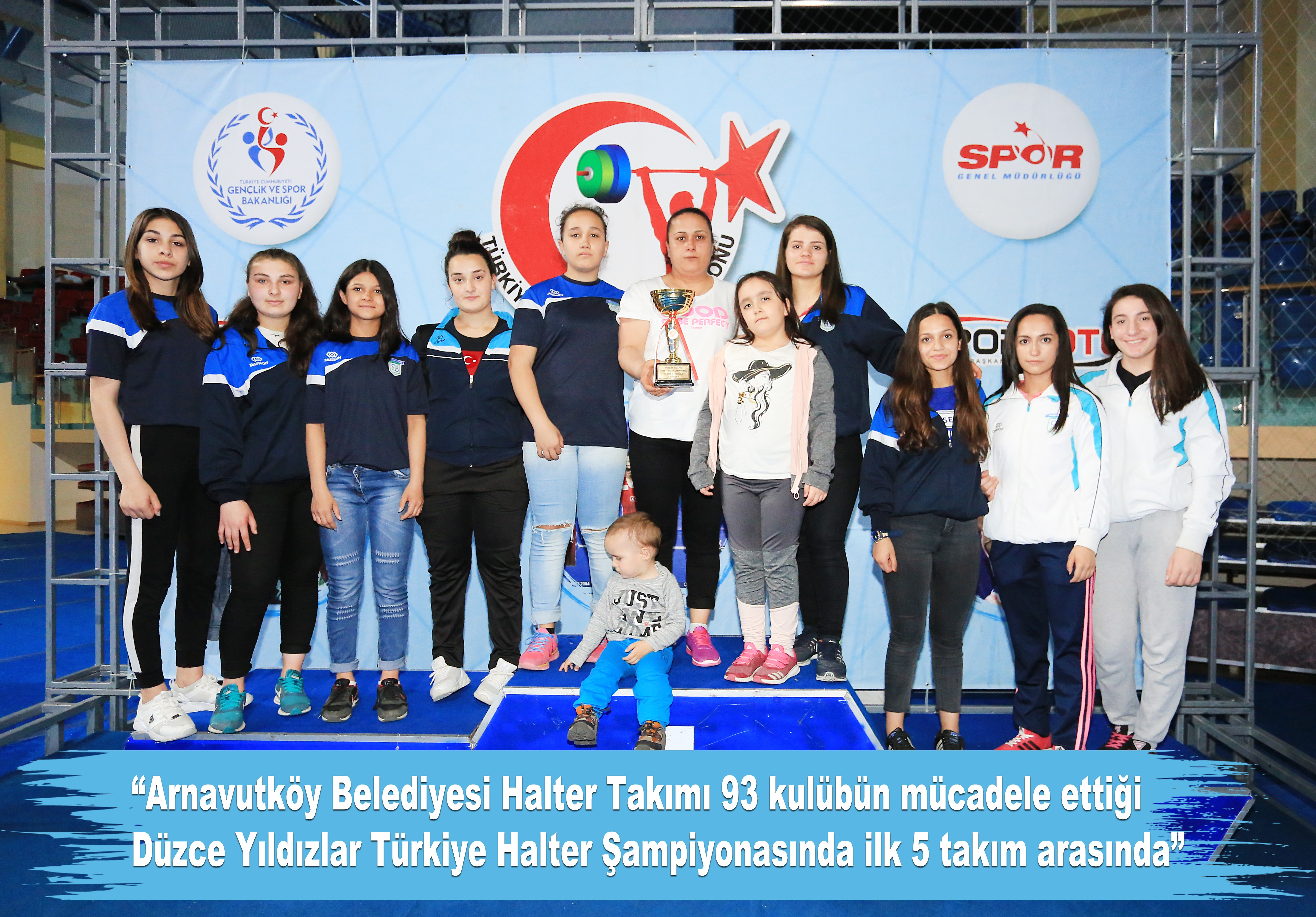 Arnavutköy Belediyesi Halter Takımı Bayanlar da Türkiye 5.liği Kazandı.