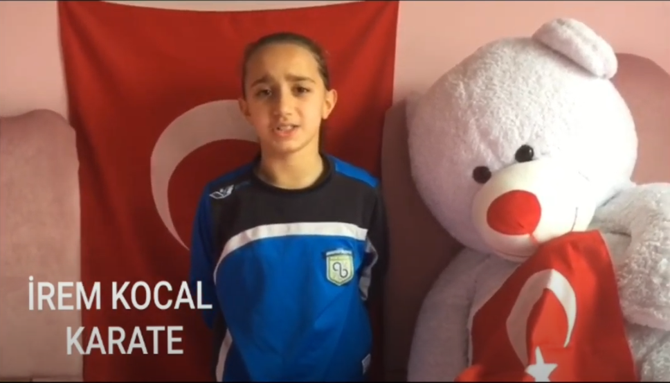 Sporcularımızdan İstiklal Marşı Videosu #EVDEKAL